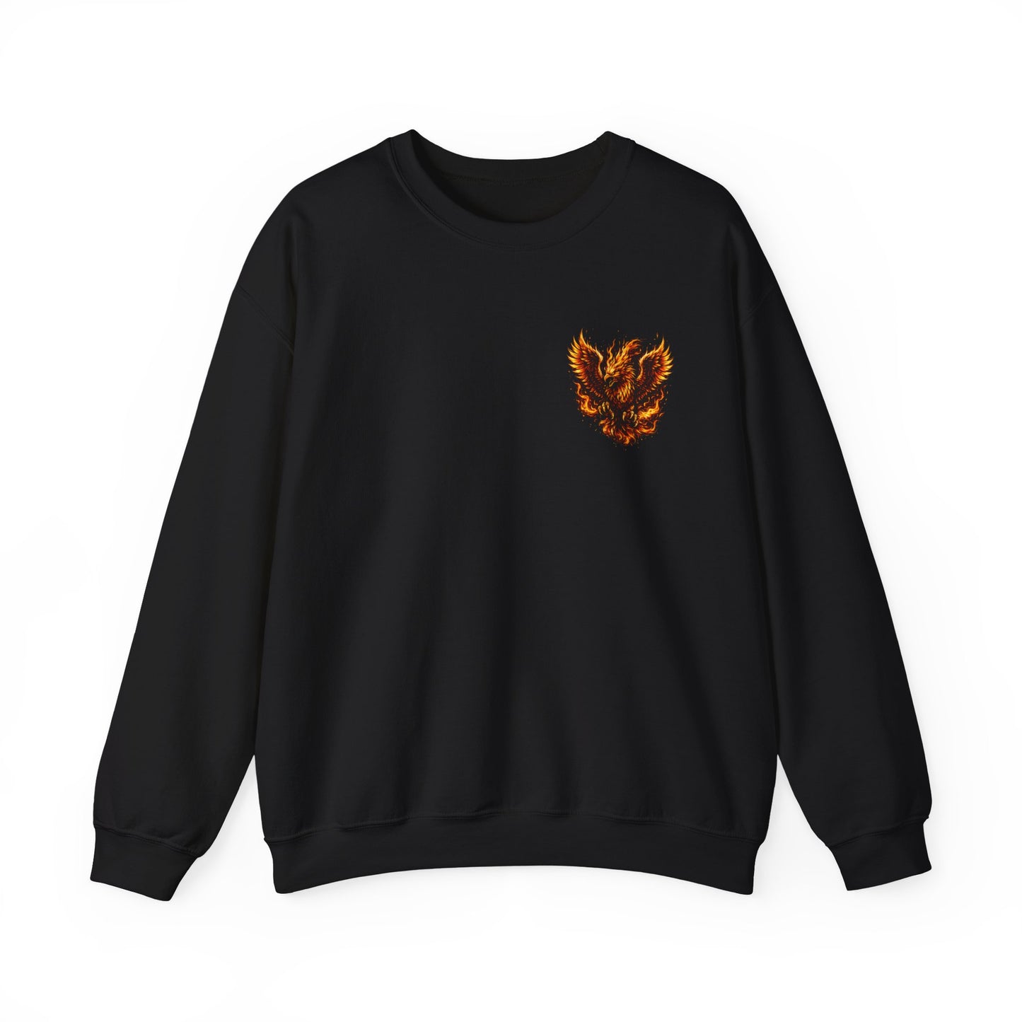 Phoenix Takeover Crewneck Sweatshirt — Fiery Phoenix Graphic Pullover Fundraiser