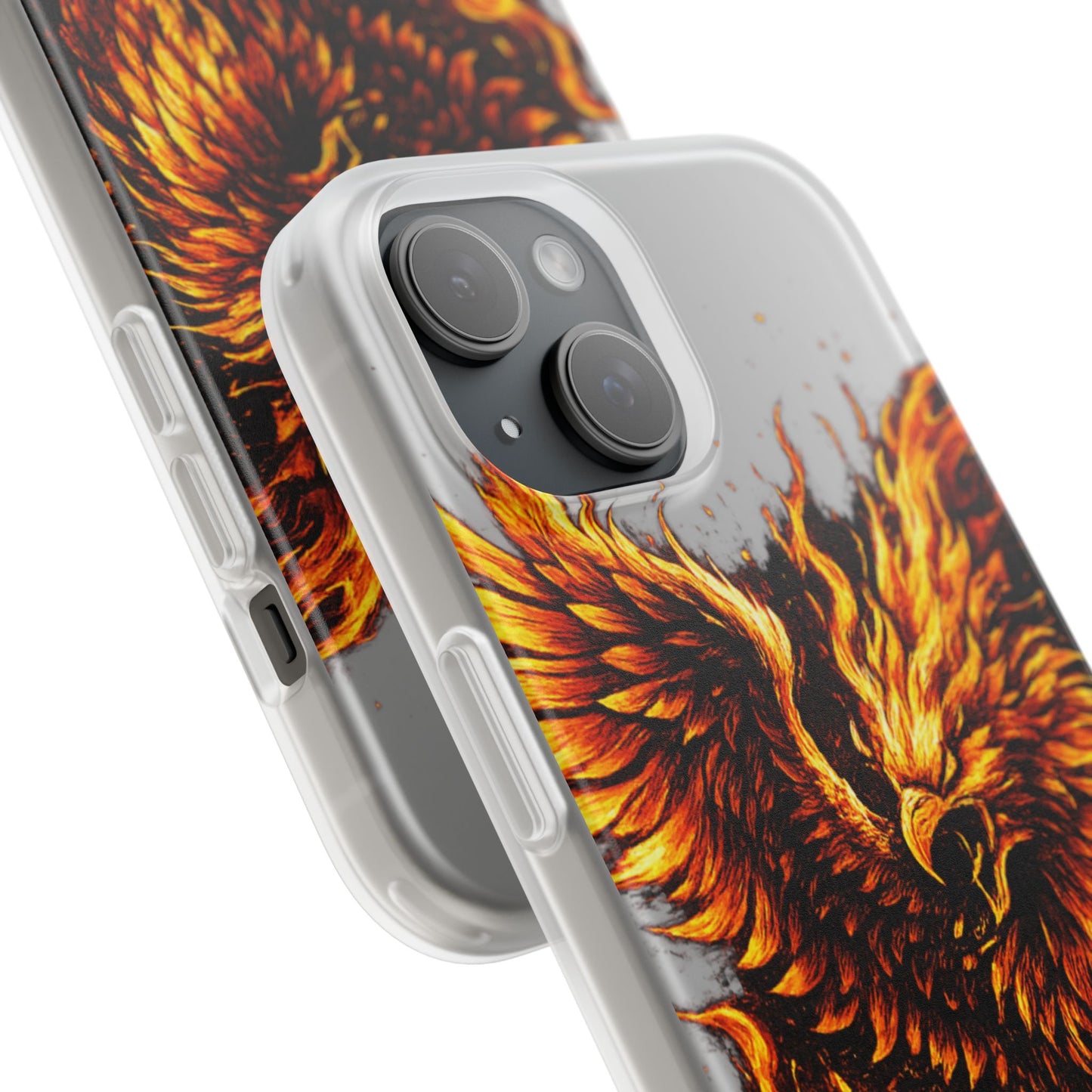 Phone Case - Fiery Phoenix Illustration Slim Flexi Case