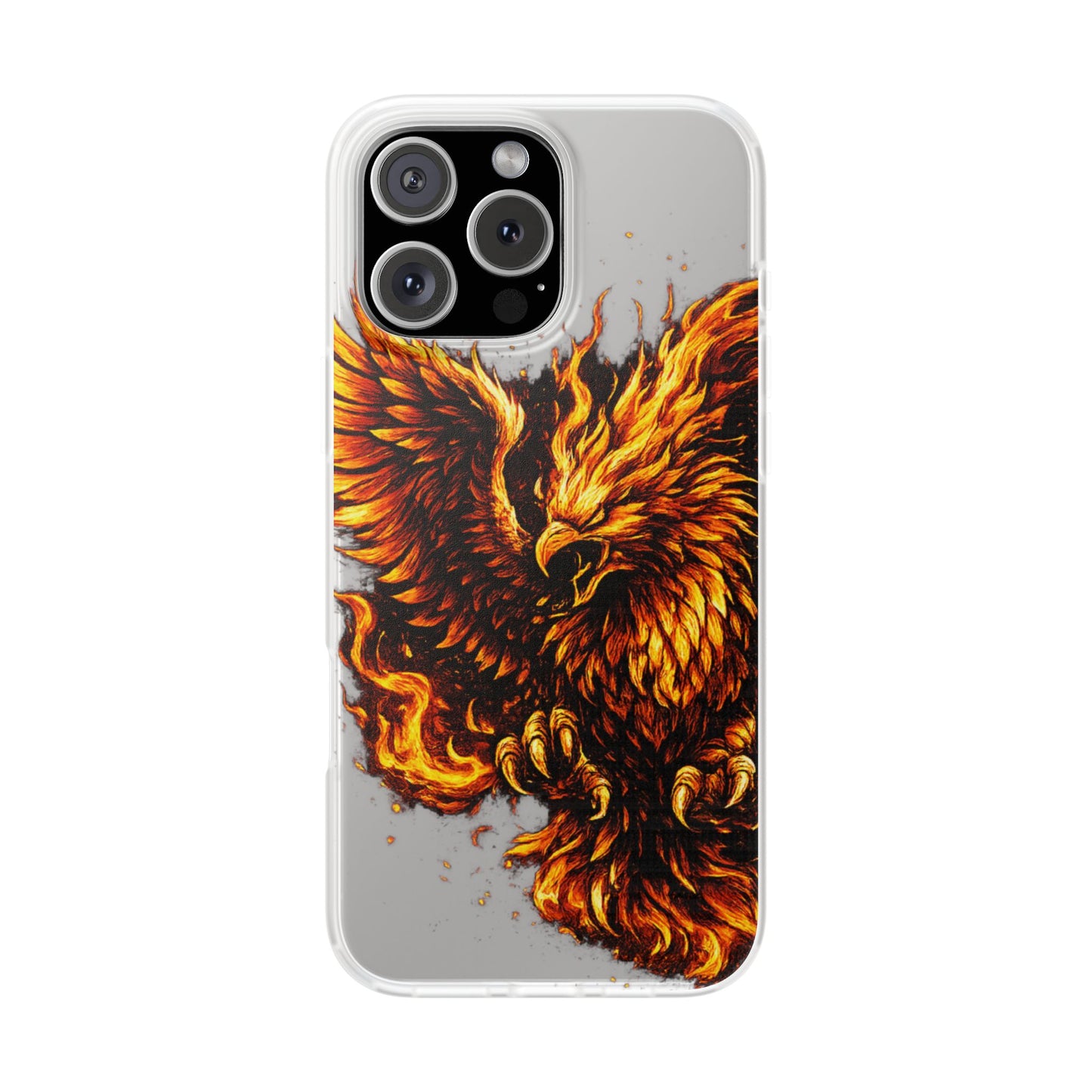 Phone Case - Fiery Phoenix Illustration Slim Flexi Case