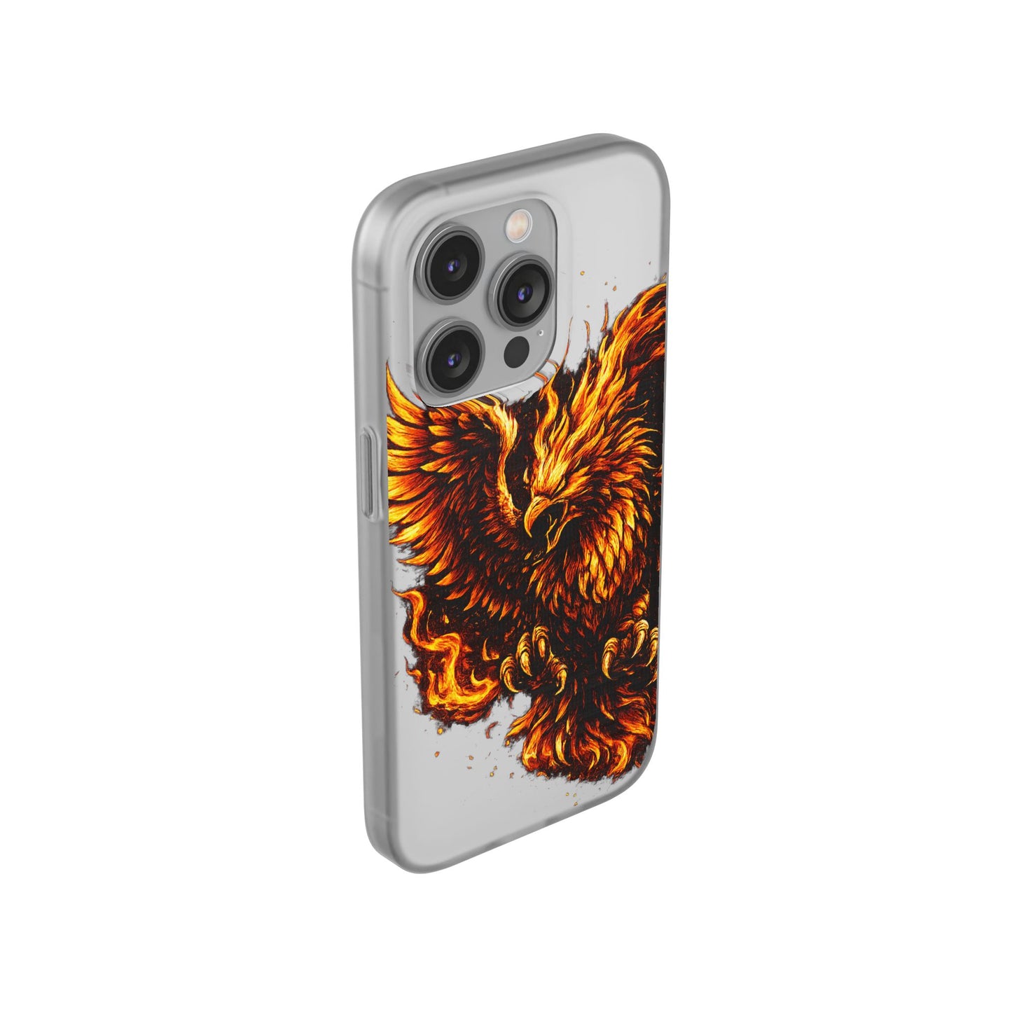 Phone Case - Fiery Phoenix Illustration Slim Flexi Case