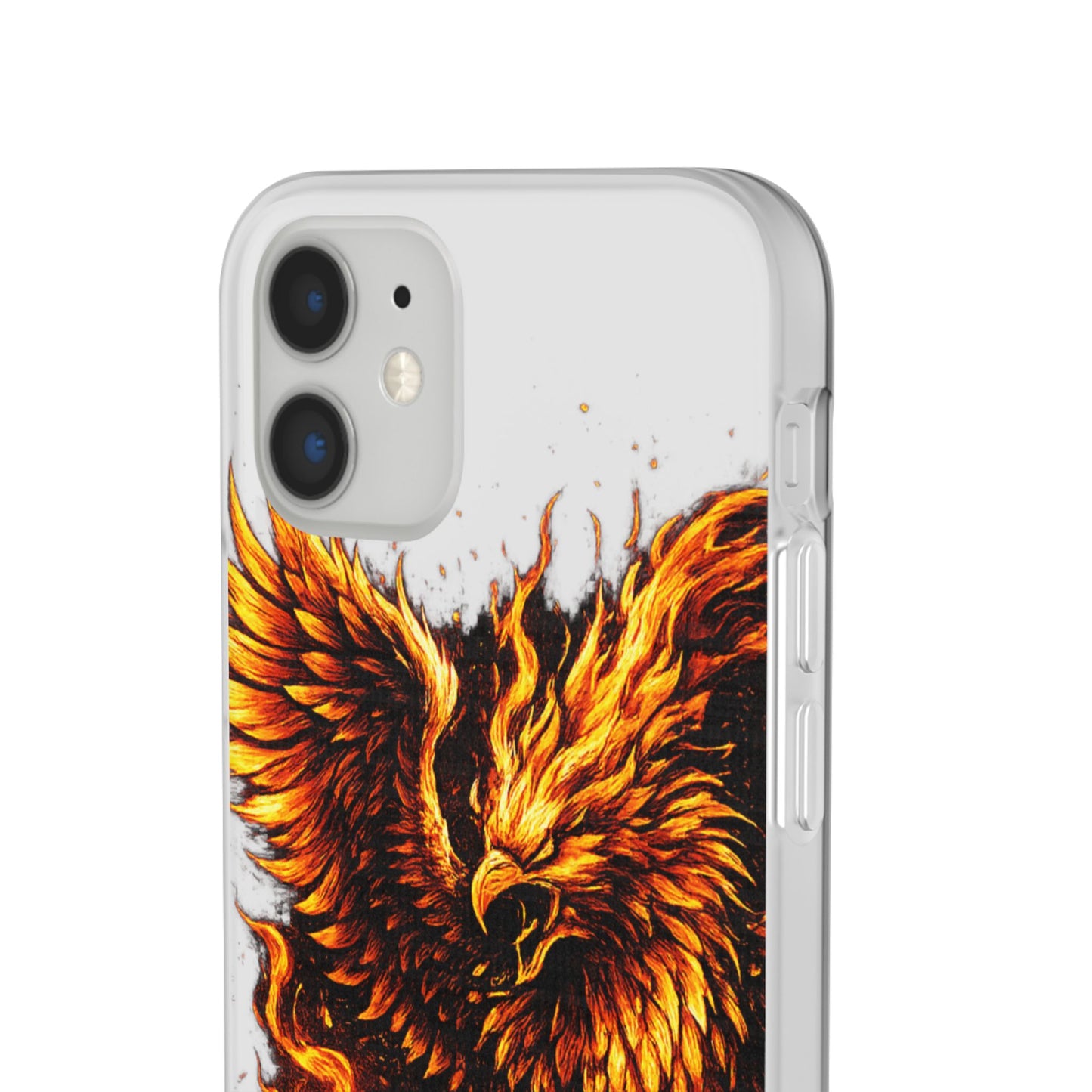 Phone Case - Fiery Phoenix Illustration Slim Flexi Case