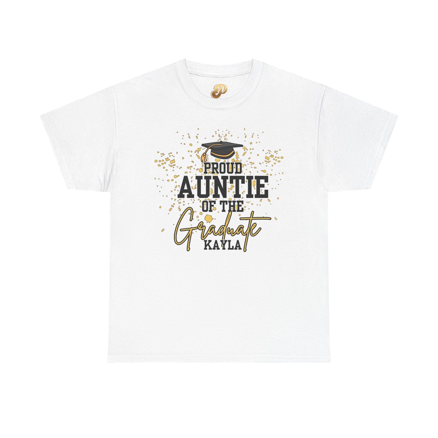 Proud Auntie of the Graduate Tee — Personalized Graduation Shirt (Name & Photo, UNCP 2026)