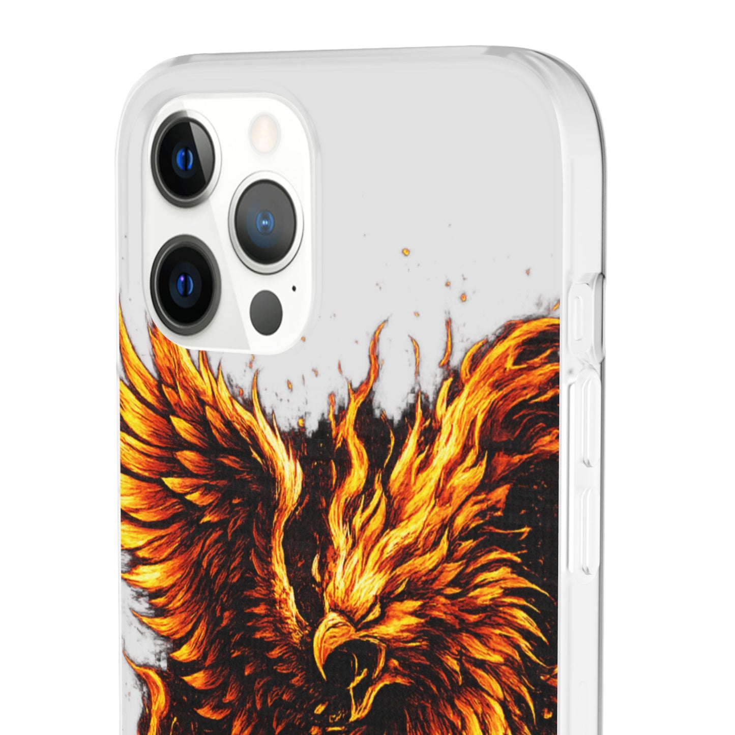 Phone Case - Fiery Phoenix Illustration Slim Flexi Case
