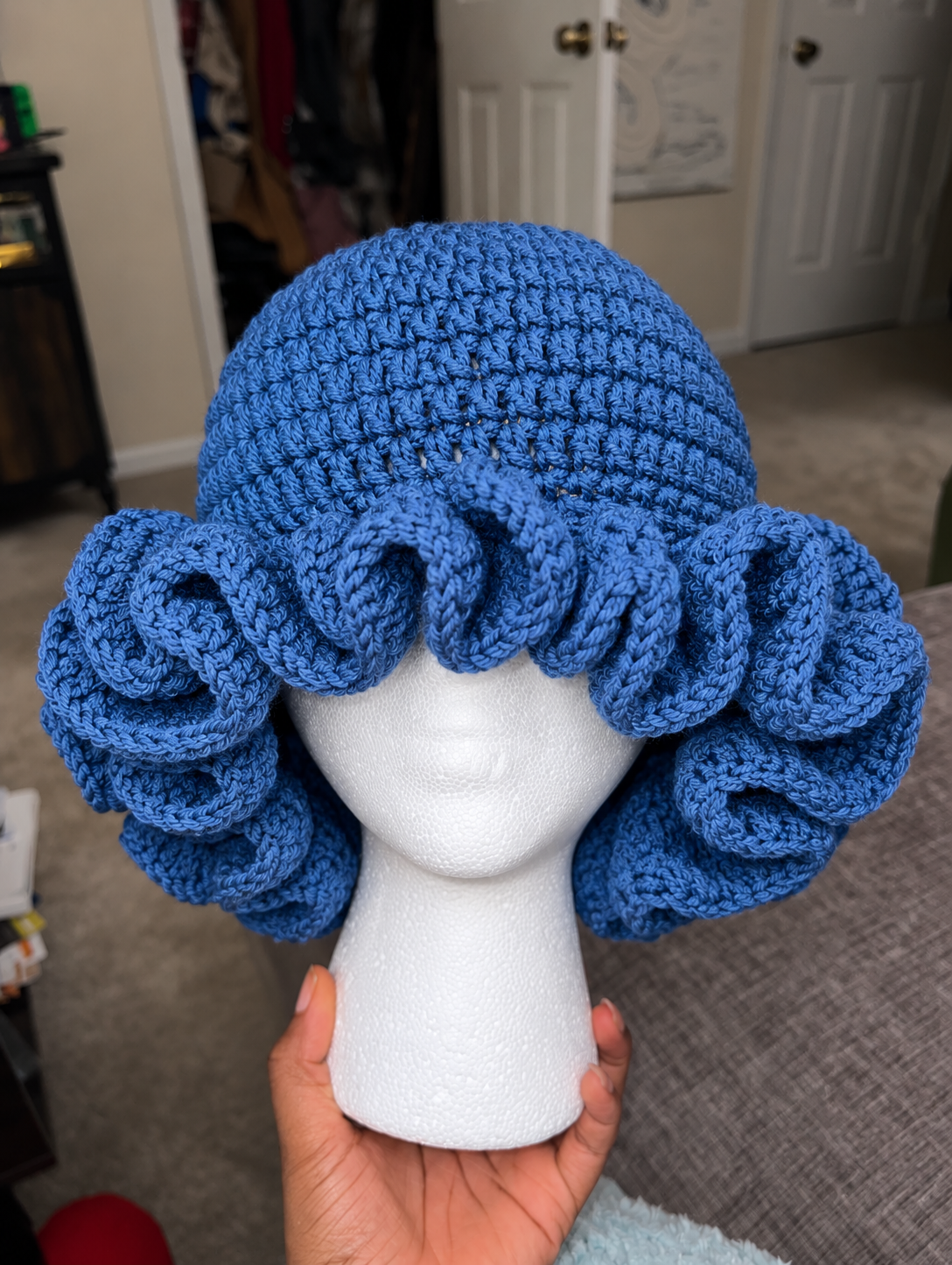 Handmade Ruffle Crochet Hat