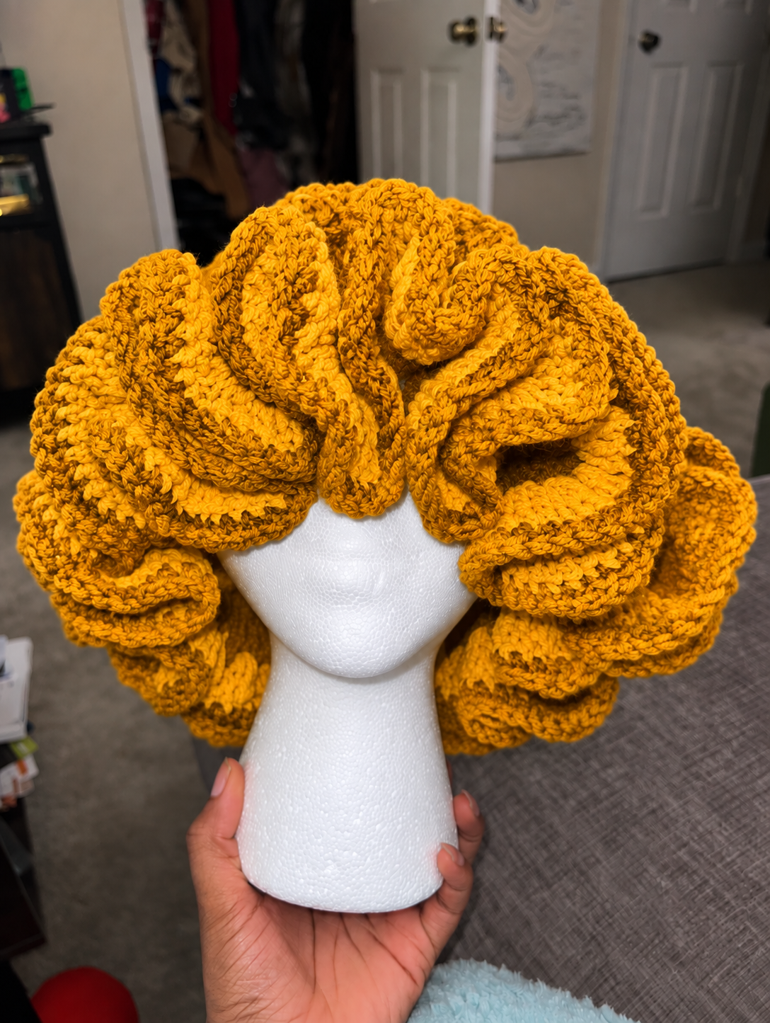 Handmade Ruffle Crochet Hat