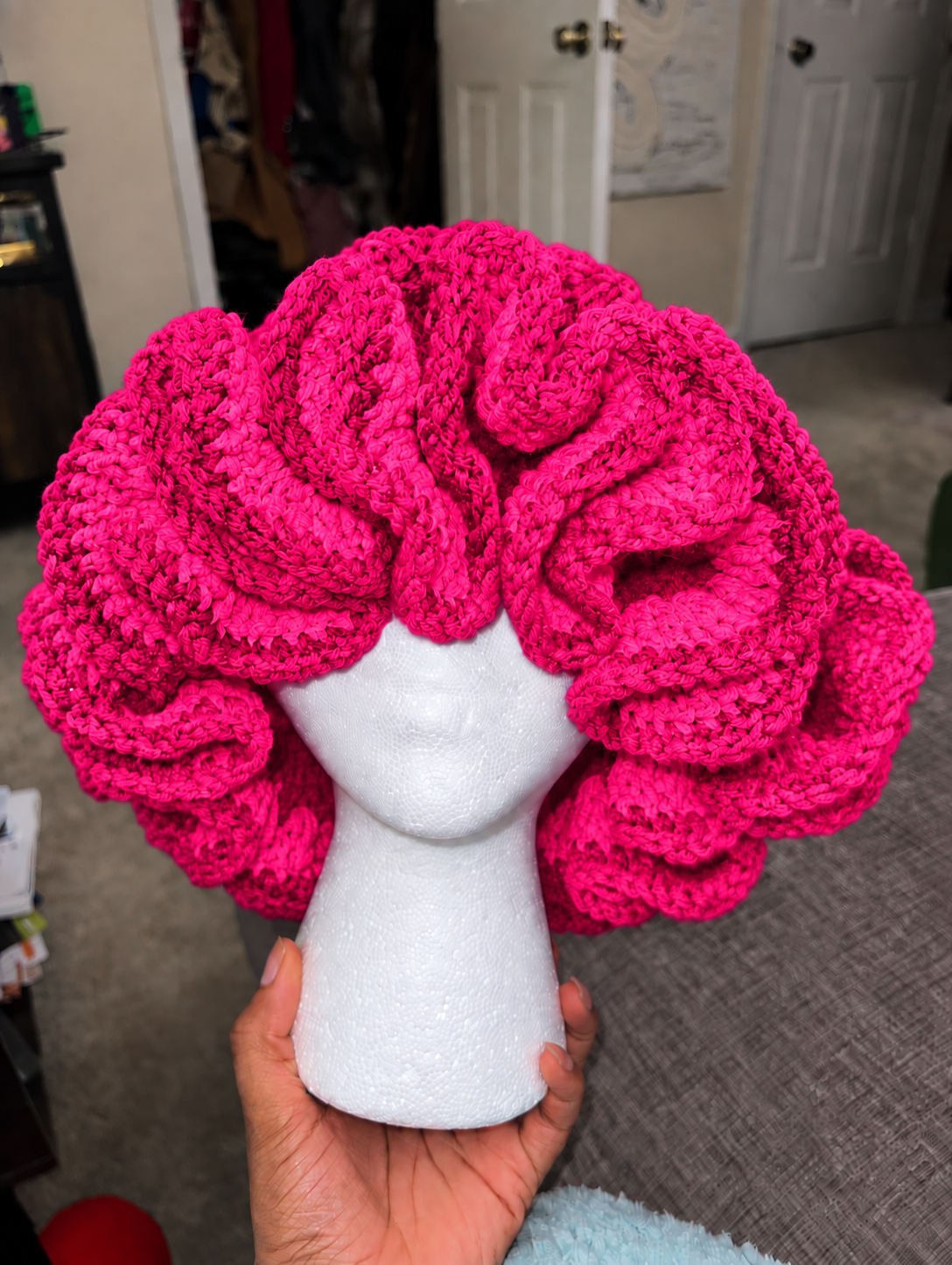 Handmade Ruffle Crochet Hat