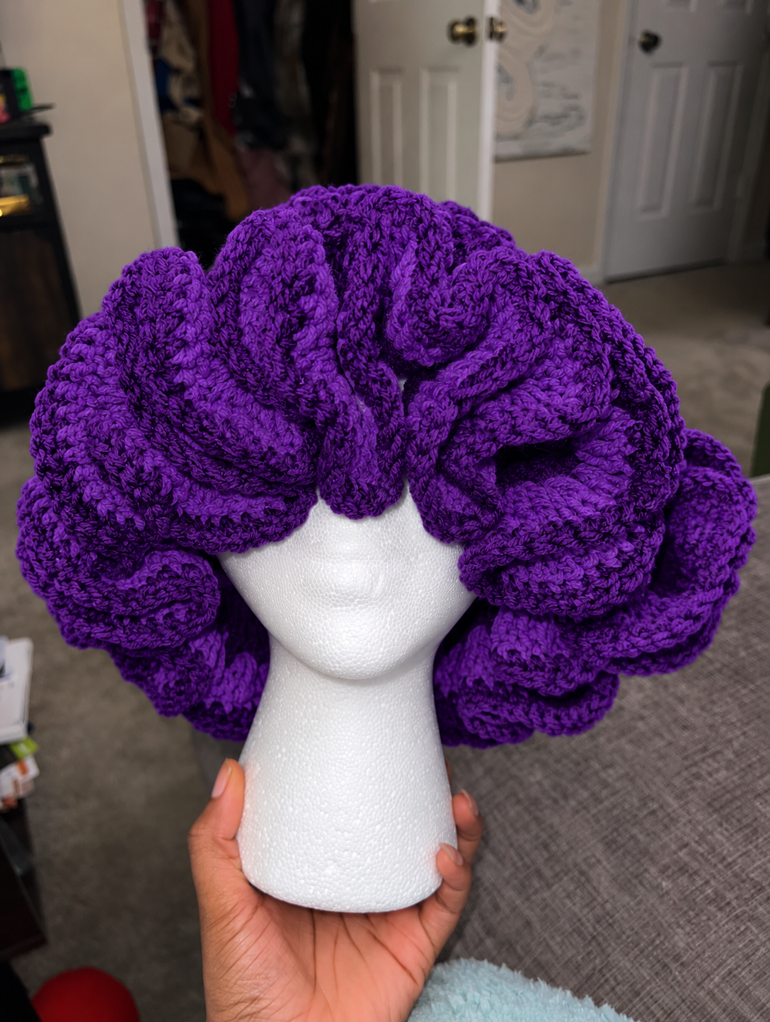 Handmade Ruffle Crochet Hat