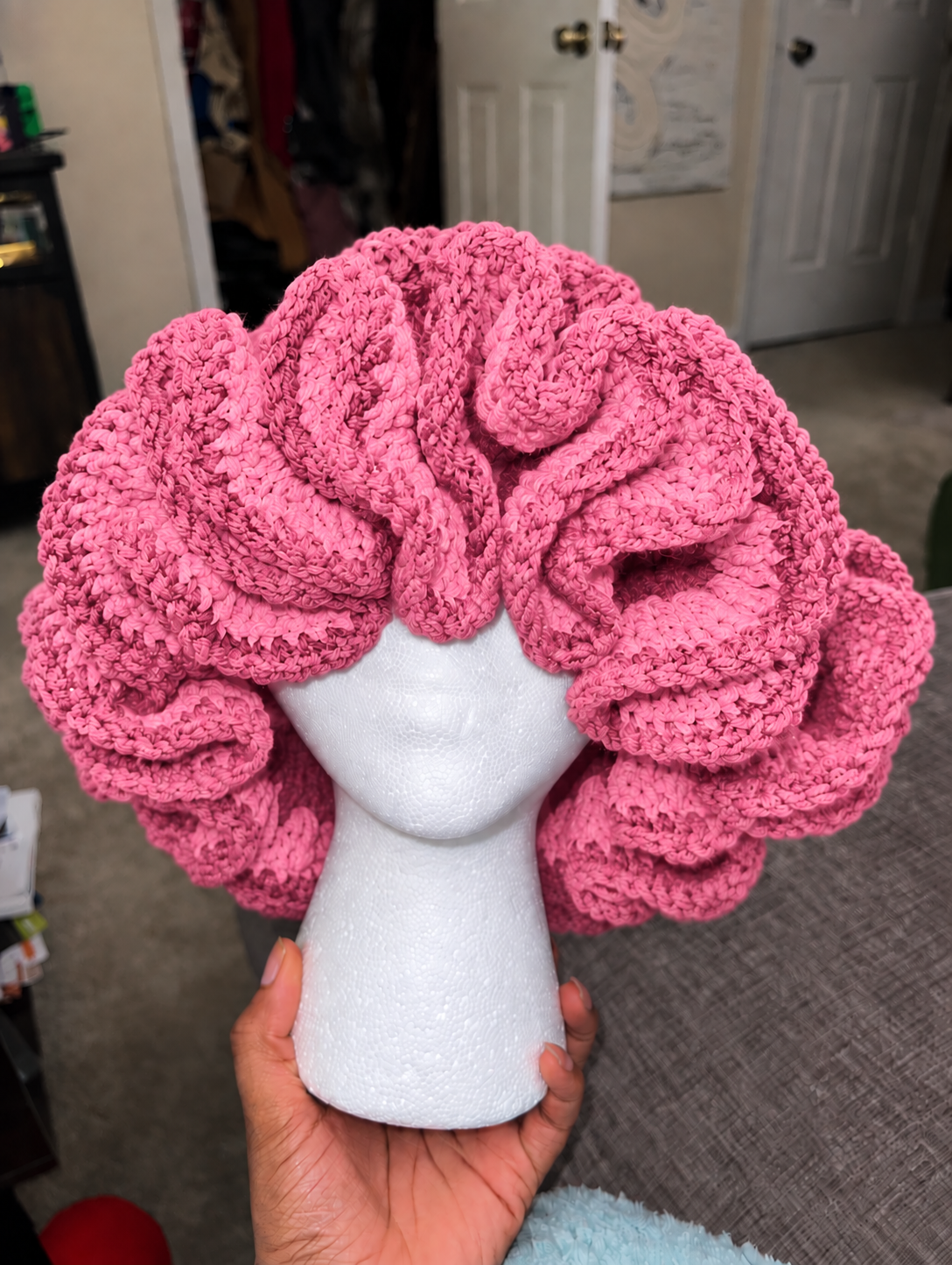 Handmade Ruffle Crochet Hat