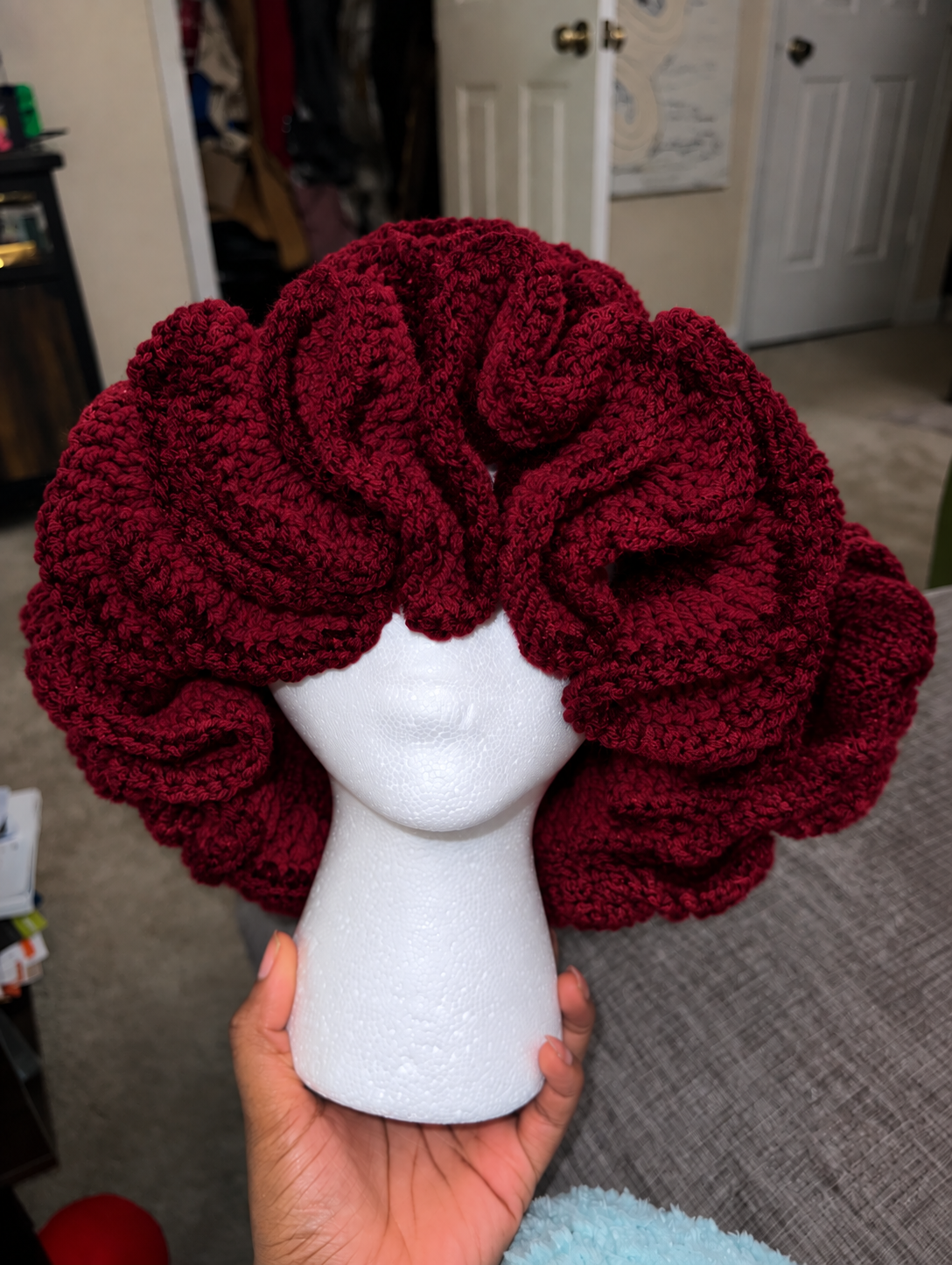Handmade Ruffle Crochet Hat