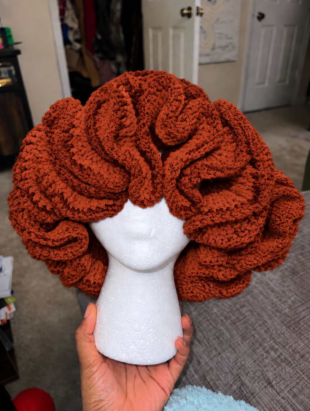 Handmade Ruffle Crochet Hat