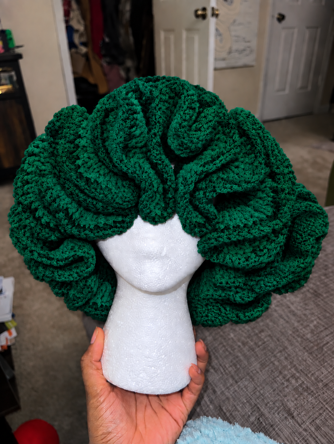 Handmade Ruffle Crochet Hat