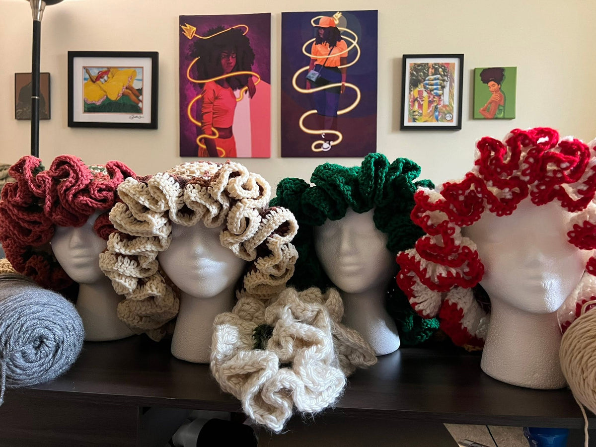 Handmade Ruffle Crochet Hat