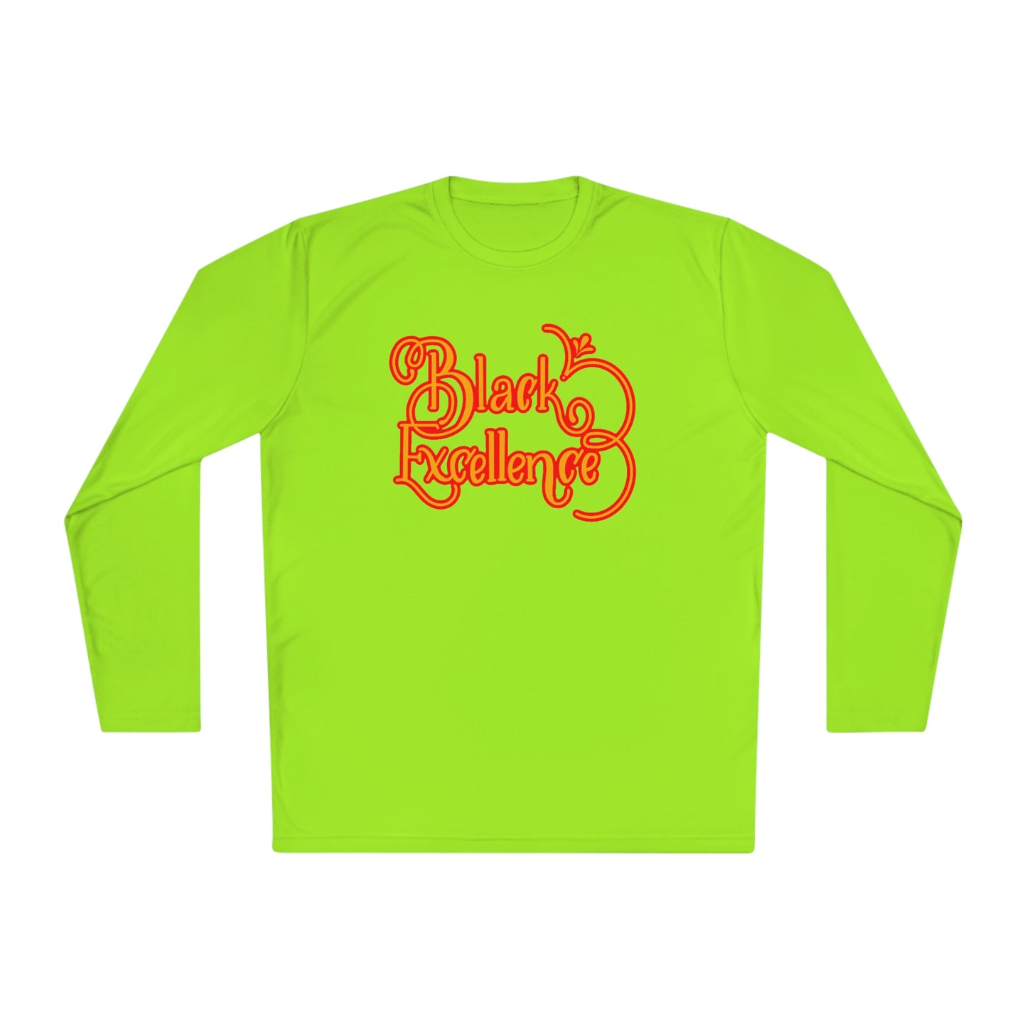 Black Excellence Long Sleeve Tee-Green