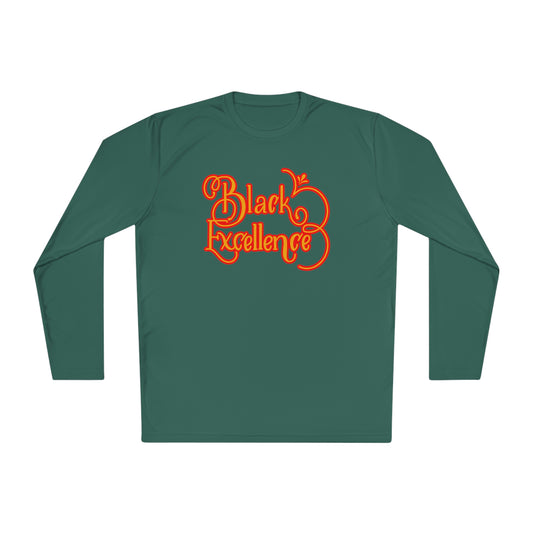Black Excellence Long Sleeve Tee-Green