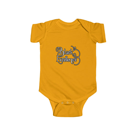 Infant Black Excellence Fine Jersey Bodysuit